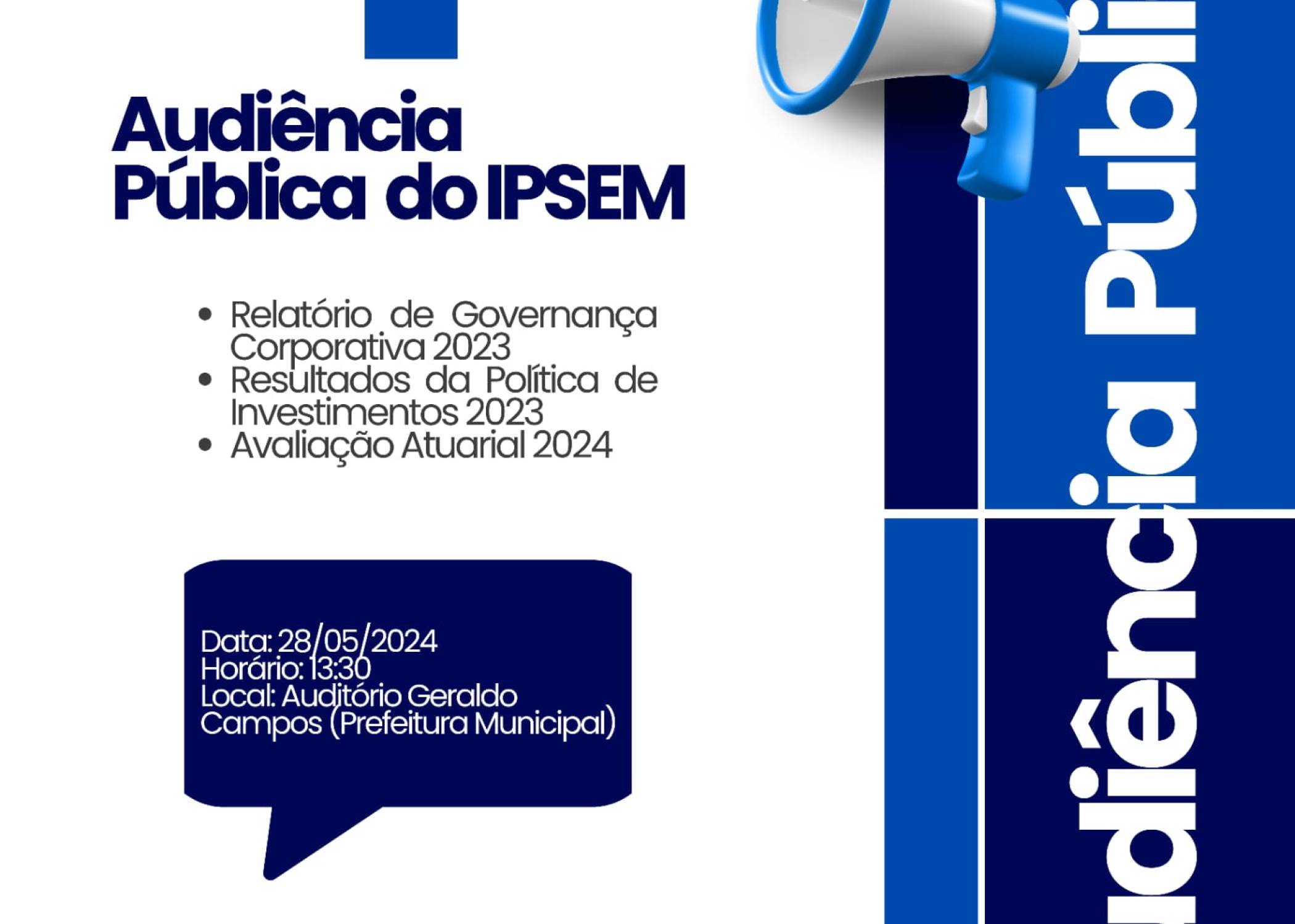 CONVITE AUDIÊNCIA PÚBLICA DO IPSEM